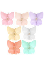 Load image into Gallery viewer, Diecut Butterfly Translucent Matte Claw Hair Clips- More Colors Available!
