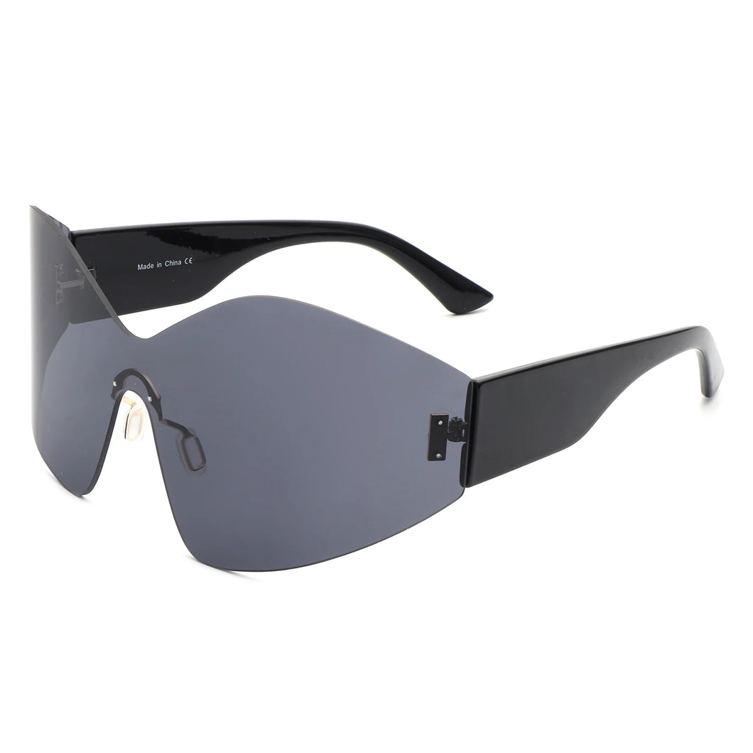 Rimless Wraparound Y2K Sport Sunglasses- More Styles Available!