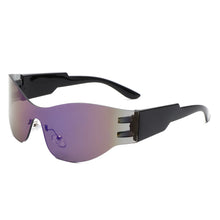 Load image into Gallery viewer, Cyberpunk Y2K Mirrored Shield Sunglasses- More Styles Available!
