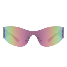 Load image into Gallery viewer, Cyberpunk Y2K Mirrored Shield Sunglasses- More Styles Available!
