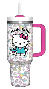 Hello Kitty Stainless Steel Double Walled Tumbler with Handle