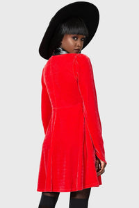 Red Cathedral Skater Dress