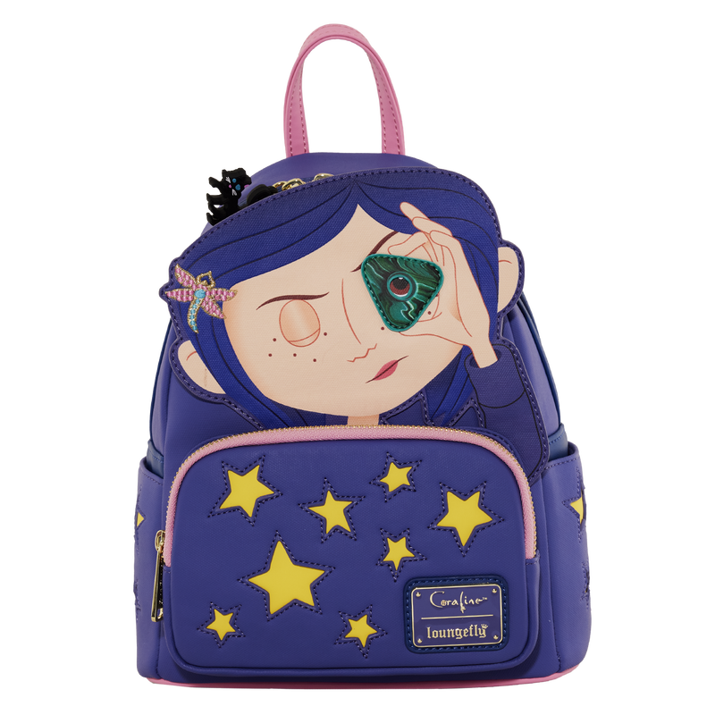 Coraline Stars Cosplay Glow In The Dark Mini Backpack