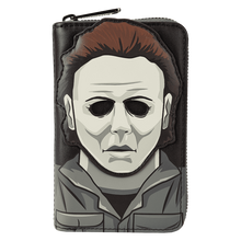 Load image into Gallery viewer, Halloween Michael Myers Glow Mask Cosplay Zip Around Wallet
