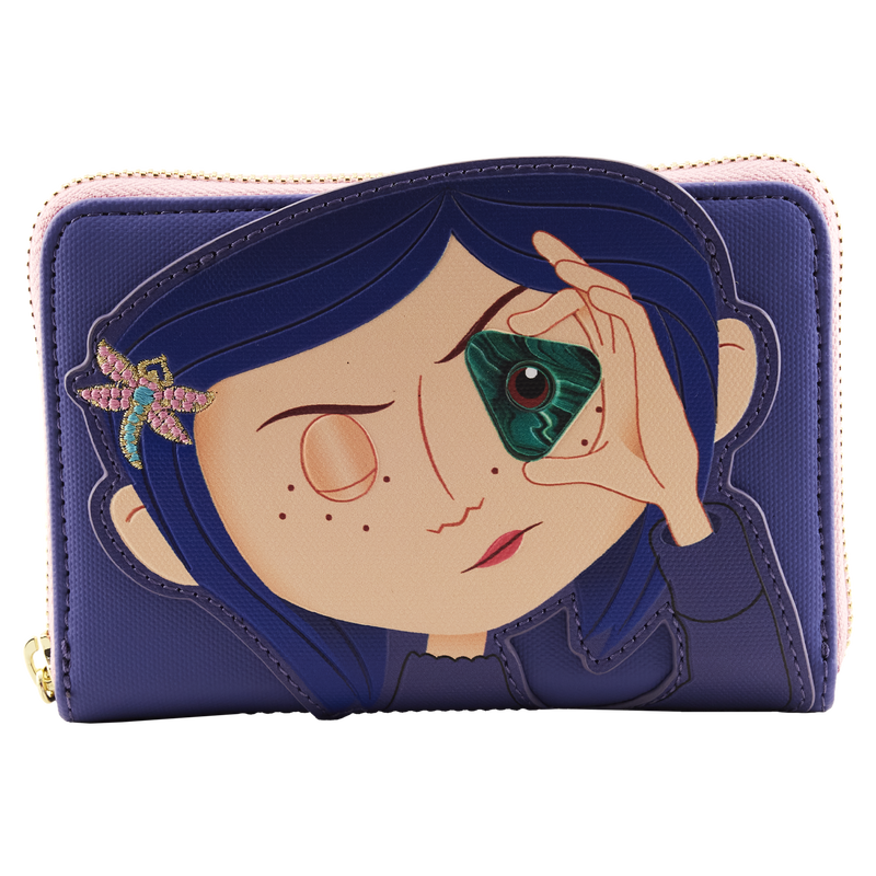 Coraline Stars Cosplay Glow Zip-Around Wallet