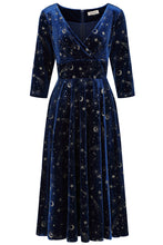 Load image into Gallery viewer, Luna Celestial Glitter Swing Dress
