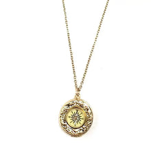 Load image into Gallery viewer, Compass Locket Necklace
