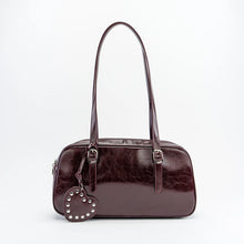 Load image into Gallery viewer, Onyx On The Move Burgundy Bowler Style Purse
