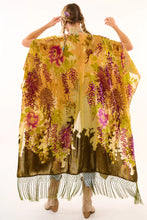 Load image into Gallery viewer, Forest Goddess Floral Velvet Burnout Kimono
