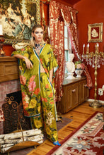 Load image into Gallery viewer, French Riviera Hand Beaded Olive Floral Kimono
