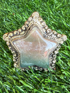 Agate Star Statement Ring