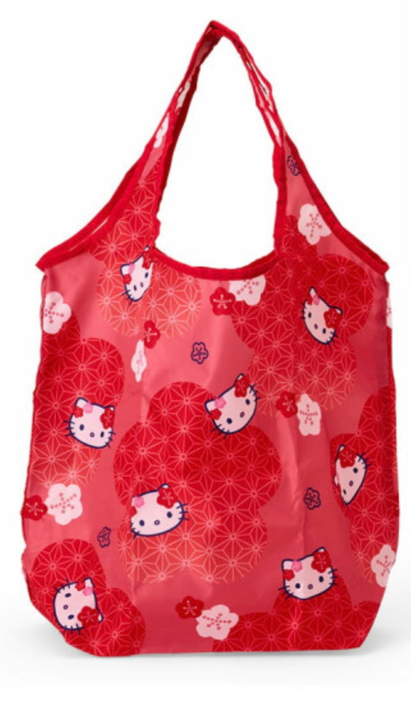 Hello Kitty Cherry Blossom Foldable Eco Tote Bag
