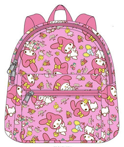 My Melody AOP Vegan Leather Mini Backpack