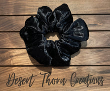 Load image into Gallery viewer, Black Velvet Scrunchie
