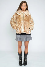 Load image into Gallery viewer, Fawn Bambi Short Faux Fur Jacket
