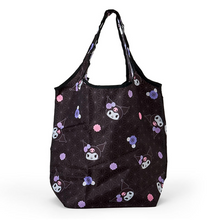 Load image into Gallery viewer, Kuromi Cherry Blossom Foldable Eco Tote Bag
