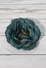 Load image into Gallery viewer, Teal XL Rose Hair Flower
