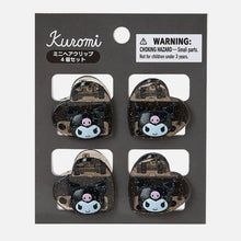 Load image into Gallery viewer, Kuromi Mini Hearts Hair Clip Set of 4

