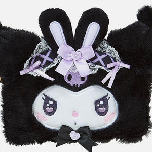 Kuromi Dream Ribbon Fuzzy Card Case