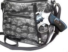 Load image into Gallery viewer, Hot Pink Glam Skull Embossed Crossbody Purse
