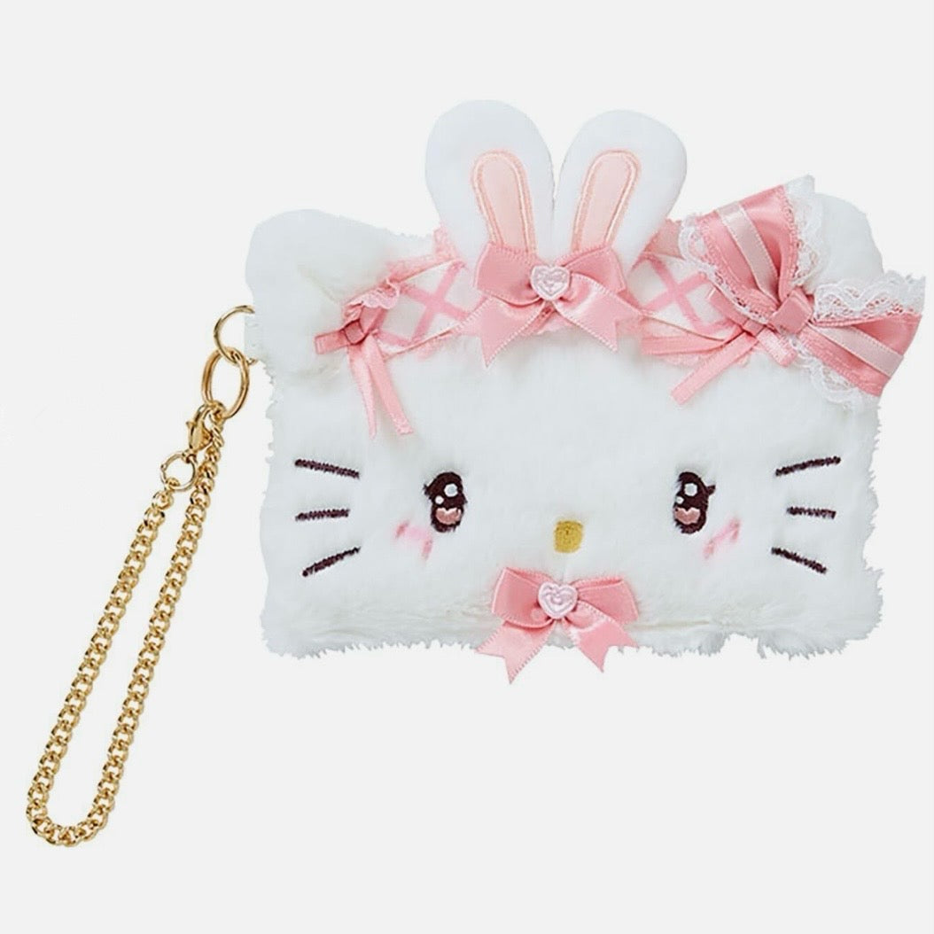 Hello Kitty Dream Ribbon Fuzzy Card Case