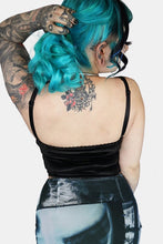 Load image into Gallery viewer, Moonspell Velvet Corset Style Cami Top
