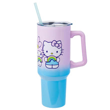 Load image into Gallery viewer, Hello Kitty and Friends Rainbow Ombré Stainless Steel Tumbler
