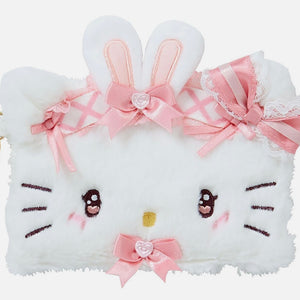 Hello Kitty Dream Ribbon Fuzzy Card Case