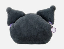 Load image into Gallery viewer, Kuromi Plush Head Zippered Coin Purse with Strap
