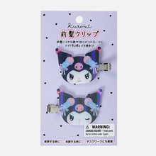 Load image into Gallery viewer, Kuromi Holo Bang Clips Set of 2
