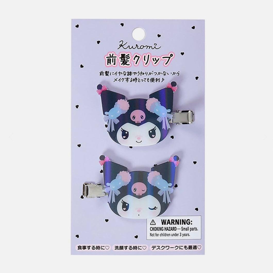 Kuromi Holo Bang Clips Set of 2