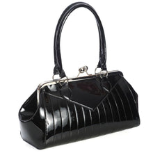 Load image into Gallery viewer, Retro Vinyl Black Handbag
