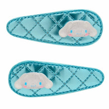 Load image into Gallery viewer, Cinnamoroll Quilted Metallic Hair Clip Set of 2
