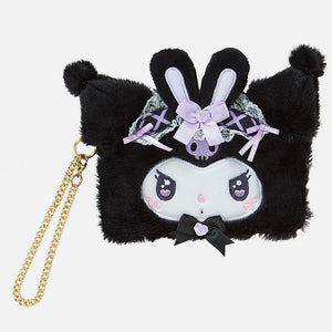 Kuromi Dream Ribbon Fuzzy Card Case