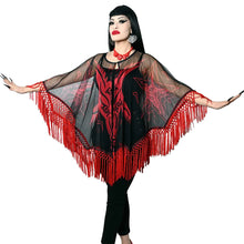 Load image into Gallery viewer, Satanic Goat Head Mesh Cape
