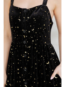 Black Velvet Celestial Cami Maxi Dress
