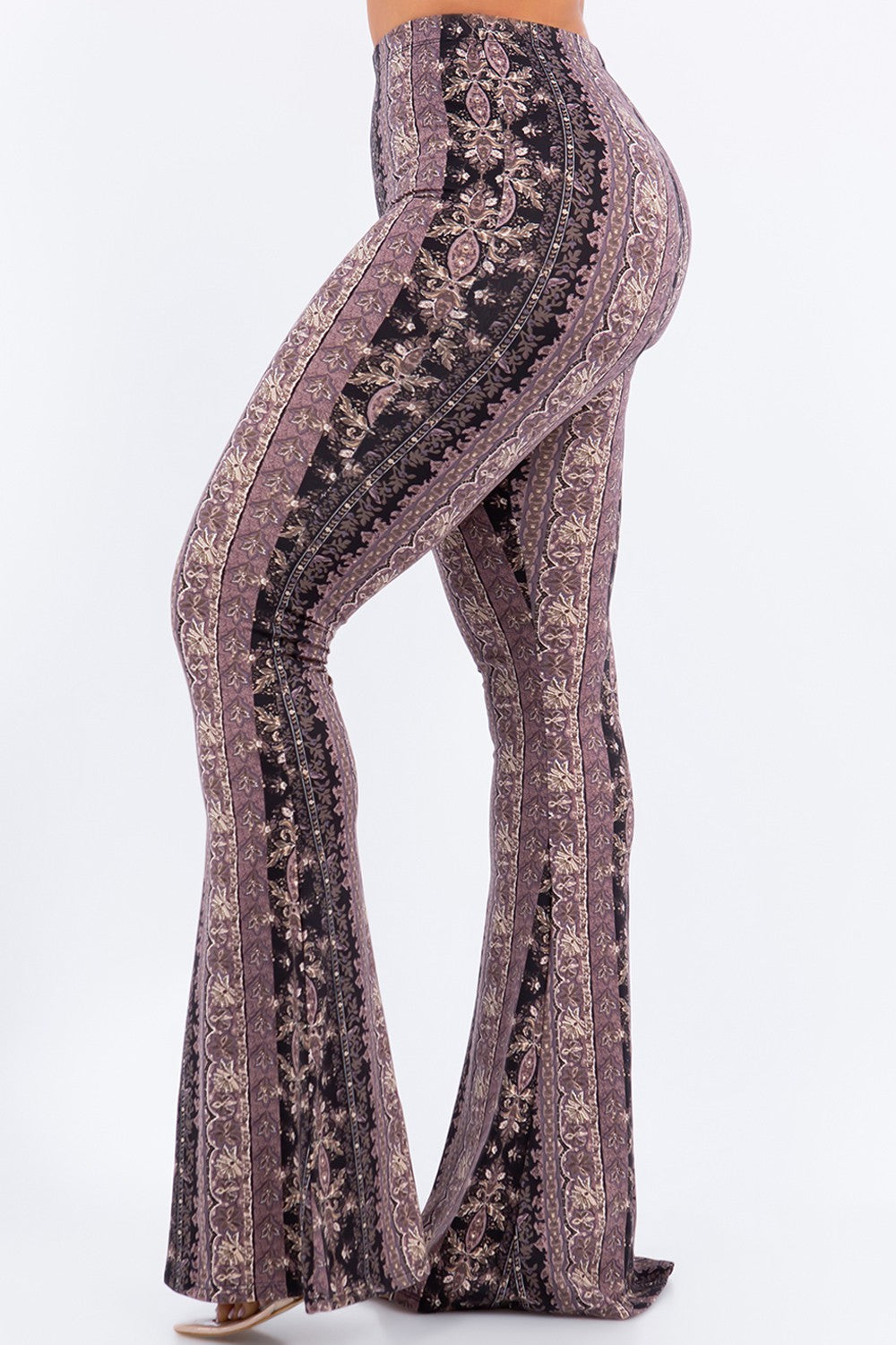 Charcoal Paisley Flare Legging Pants – Pink House Boutique