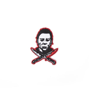 Michael Myers Crossed Knives Mini Patch