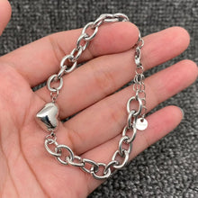 Load image into Gallery viewer, Dainty Heart Charm Chain Bracelet- More Styles Available!
