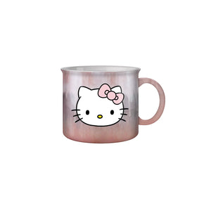 Hello Kitty Pink Glaze Ceramic Camper Mug