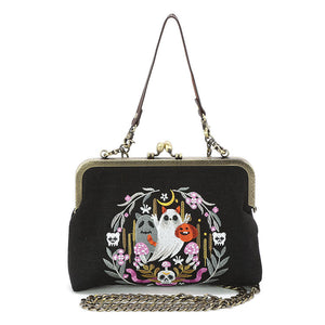 Snake and Ghost Kisslock Handbag