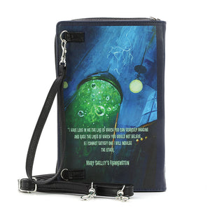 Frankenstein Living Color Book Crossbody Purse