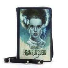 Load image into Gallery viewer, Bride of Frankenstein Living Color Book Crossbody Purse
