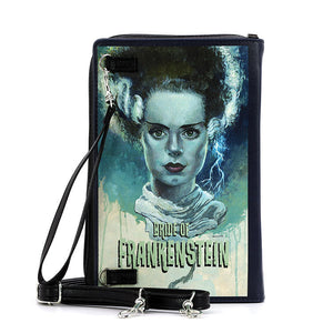 Bride of Frankenstein Living Color Book Crossbody Purse