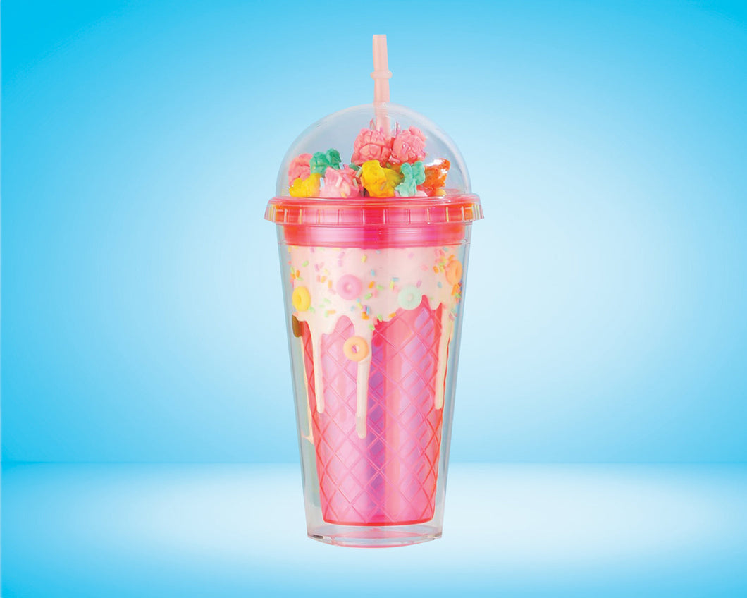 Rainbow Popcorn Pink Tumbler