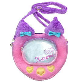 Kuromi Loves U Plush Heart Purse