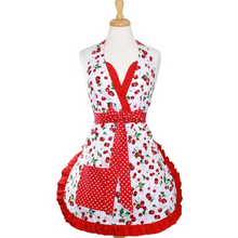 Load image into Gallery viewer, Sweet Cherry Ladies Apron
