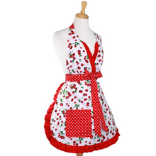 Load image into Gallery viewer, Sweet Cherry Ladies Apron
