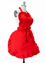 Load image into Gallery viewer, Red Retro Style Apron
