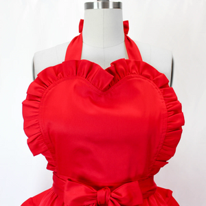 Red Retro Style Apron